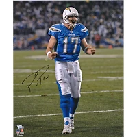 Philip Rivers Los Angeles Chargers Autographed 16" x 20" Powder Blue Screaming Photograph