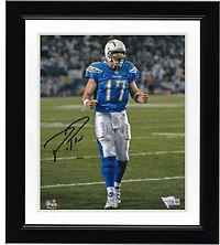 Philip Rivers Los Angeles Chargers Autographed 8" x 10" Powder Blue Screaming Photograph