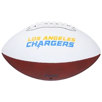 Ballon de football Franklin White Panel autographié par Philip Rivers des Los Angeles Chargers
