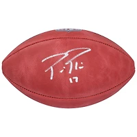 Ballon de football Wilson Duke en couleur autographié par Philip Rivers des Los Angeles Chargers