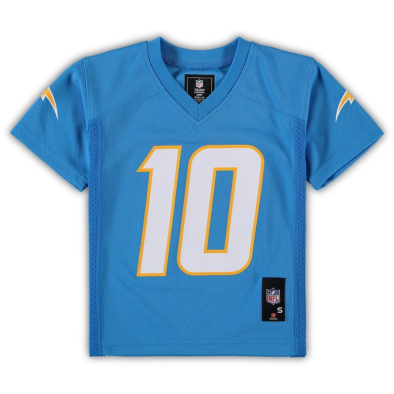 Maillot de joueur réplique Justin Herbert des Chargers Los Angeles, bleu poudre, préscolaire