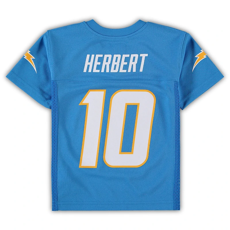 Maillot de joueur réplique Justin Herbert des Chargers Los Angeles, bleu poudre, préscolaire