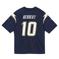 Maillot de match alternatif Nike Justin Herbert bleu marine des Chargers Los Angeles pour enfants d'âge préscolaire