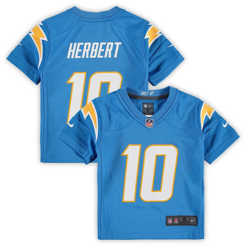 Preschool Nike Justin Herbert Powder Blue Los Angeles Chargers Game Jersey