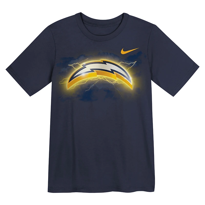Preschool Outerstuff  Navy Los Angeles Chargers Super Logo T-Shirt