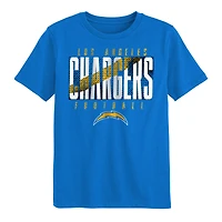 T-shirt bleu poudré des Chargers de Los Angeles pour enfants d'âge préscolaire