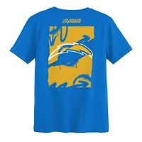 T-shirt bleu poudré des Chargers de Los Angeles pour enfants d'âge préscolaire