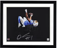 Quentin Johnston Los Angeles Chargers Autographed 16" x 20" Backflip Spotlight Photograph