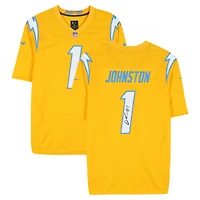 Quentin Johnston Los Angeles Chargers Autographed Gold Nike Game Jersey  