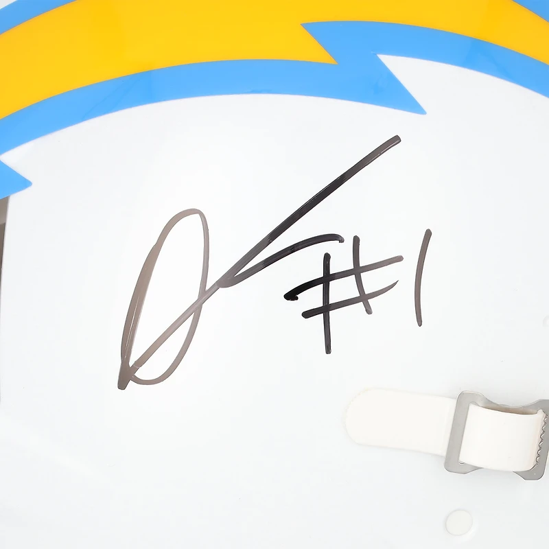 Quentin Johnston Los Angeles Chargers Autographed Riddell Speed Authentic Helmet