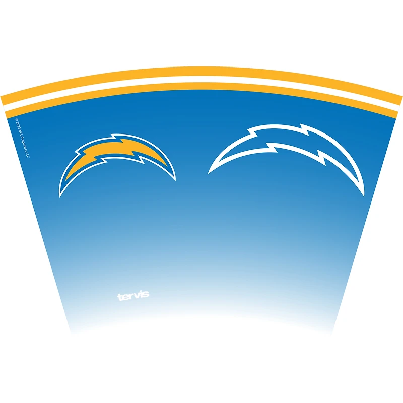 Tervis  Los Angeles Chargers 24oz NFL 2 PACK Genuine & Forever Fan