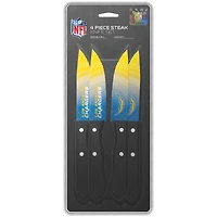 The Sports Vault Los Angeles Chargers - Ensemble de 4 couteaux à steak
