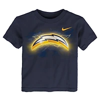 T-shirt bleu marine avec super logo des Los Angeles Chargers pour tout-petit