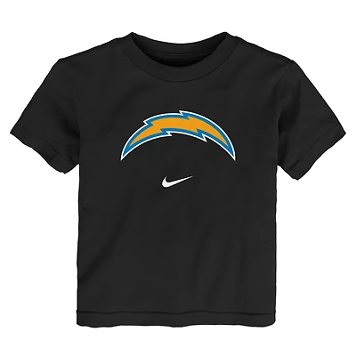 T-shirt Nike noir pour enfant avec logo principal des Los Angeles Chargers