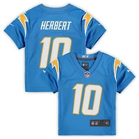 Maillot de match Nike Justin Herbert des Chargers Los Angeles pour tout-petit, bleu poudre
