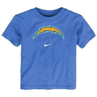 T-shirt Nike bleu poudré pour tout-petit avec logo principal des Los Angeles Chargers