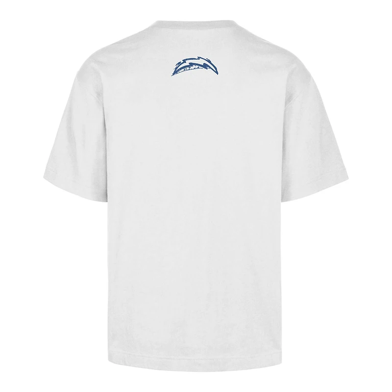 Unisex '47  White Los Angeles Chargers I Love Guys Who Like Football Foundation T-Shirt