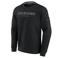 Unisex Fanatics  Black Los Angeles Chargers Elements Unlimited Fleece Pullover Sweatshirt