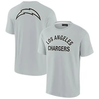 Unisex Fanatics Gray Los Angeles Chargers Elements Super Soft Short Sleeve T-Shirt