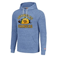 Sweat à capuche unisexe Hommage bleu clair Los Angeles Chargers NFL x Guy Fieri's Flavortown Tri-Blend
