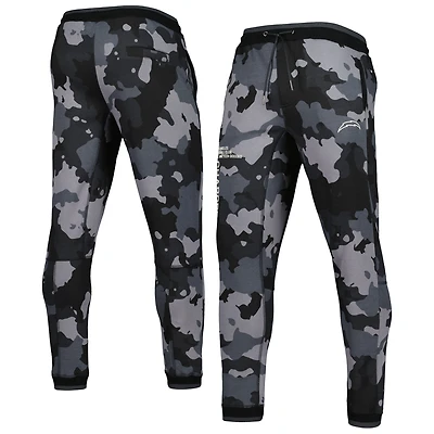 Pantalon de jogging camouflage Los Angeles Chargers noir unisexe The Wild Collective