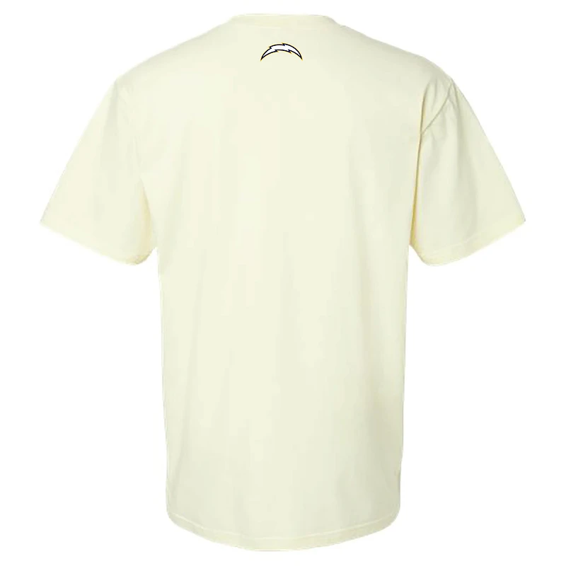 Unisex The Wild Collective Cream Los Angeles Chargers Super Scoop Neck T-Shirt