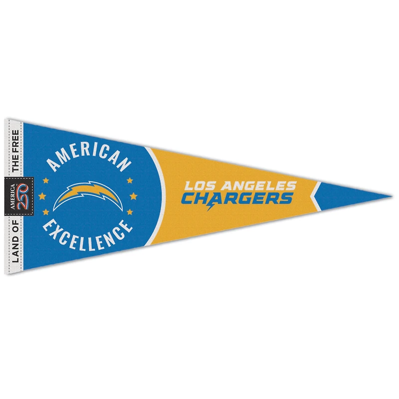 Fanion WinCraft Los Angeles Chargers 12" x 30" America 250 Premium