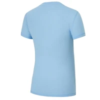 Ensemble pyjama en flanelle bleu poudre/bleu marine pour femme Concepts Sport Los Angeles Chargers Avondale avec t-shirt et pantalon