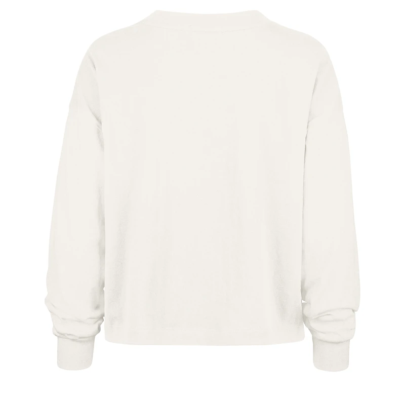 T-shirt court à manches longues pour femme « 47 » crème Los Angeles Chargers Muse Sydney