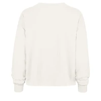 T-shirt court à manches longues pour femme « 47 » crème Los Angeles Chargers Muse Sydney