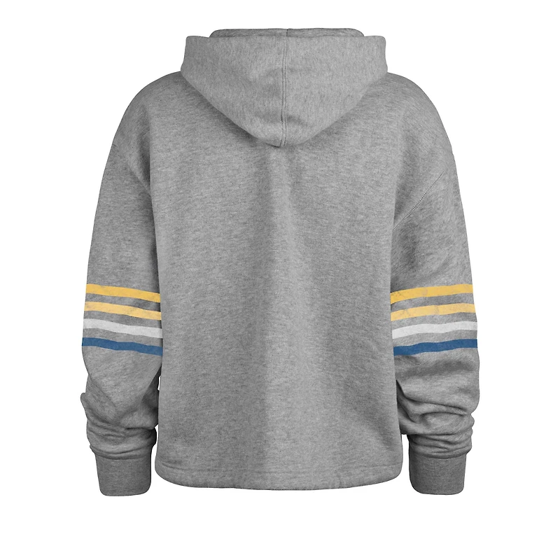 Sweat à capuche Upland Bennett des Chargers de Los Angeles '47 gris chiné pour femmes