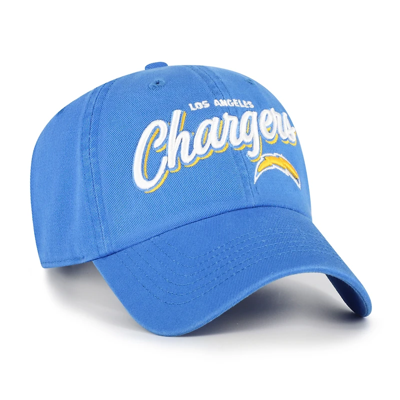 Casquette ajustable Ariana Clean Up bleu poudre pour femme '47 des Chargers de Los Angeles