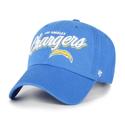 Casquette ajustable Ariana Clean Up bleu poudre pour femme '47 des Chargers de Los Angeles