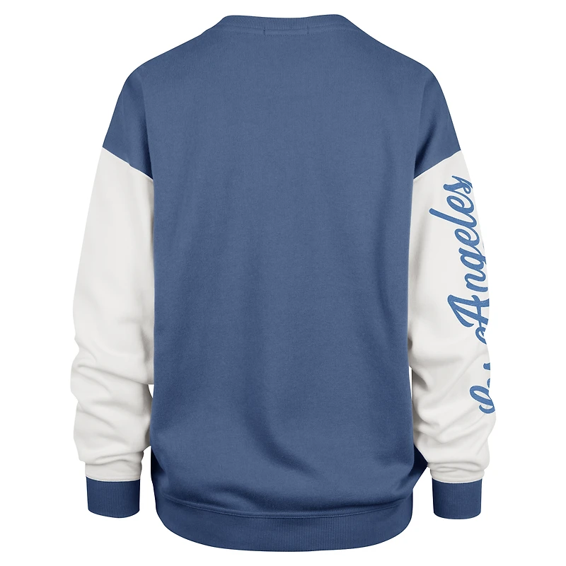 Women's '47  Powder Blue Los Angeles Chargers Double Header Rise Andie Pullover Sweatshirt