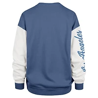 Women's '47  Powder Blue Los Angeles Chargers Double Header Rise Andie Pullover Sweatshirt