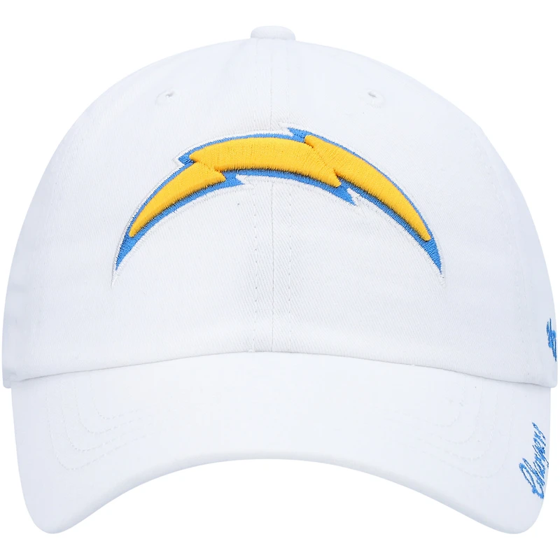 Casquette réglable Los Angeles Chargers Miata Clean Up Logo '47 pour femme, blanche