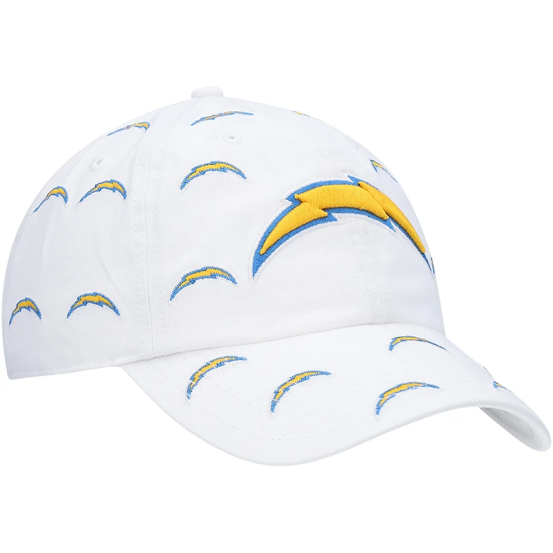 Casquette réglable '47 Los Angeles Chargers Team Confetti Clean Up pour femme, blanche