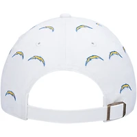 Casquette réglable '47 Los Angeles Chargers Team Confetti Clean Up pour femme, blanche