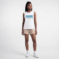 Women's Champion  White Los Angeles Chargers Muscle Tank Top