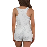 Ensemble de nuit Concepts Sport Los Angeles Chargers Quartz Hacci Knit Débardeur et short pour femme