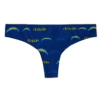 Women's Concepts Sport Royal Los Angeles Chargers Mosaic All Over Print Thong