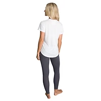 Ensemble de nuit Concepts Sport blanc/anthracite pour femme avec haut et legging Sonata des Chargers Los Angeles