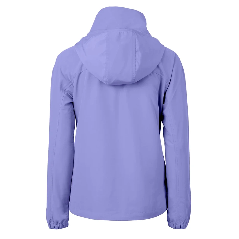 Women's Cutter & Buck Purple Los Angeles Chargers Charter Eco Recycled Full-Zip Jacket