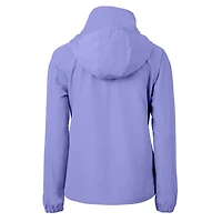 Women's Cutter & Buck  Purple Los Angeles Chargers Charter Eco Recycled Full-Zip Jacket
