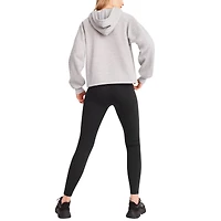 Women's DKNY Sport Heather Gray Los Angeles Chargers Debbie Dolman Raglan Pullover Hoodie