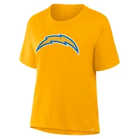 T-shirt Fanatics Gold Essential Legacy pour femmes, Los Angeles Chargers