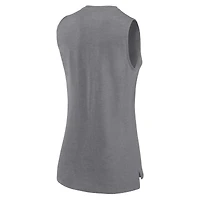Women's Fanatics  Heather Gray Los Angeles Chargers What Goes Around Tank Top