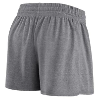 Ensemble détente Fanatics pour femme : t-shirt et short Los Angeles Chargers, bleu poudré/gris anthracite chiné.