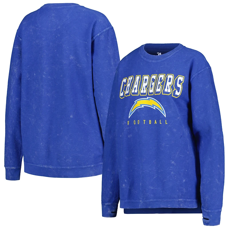 Sweat à capuche Los Angeles Chargers G-III 4Her by Carl Banks bleu poudré pour femme