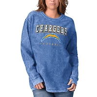 Sweat à capuche Los Angeles Chargers G-III 4Her by Carl Banks bleu poudré pour femme